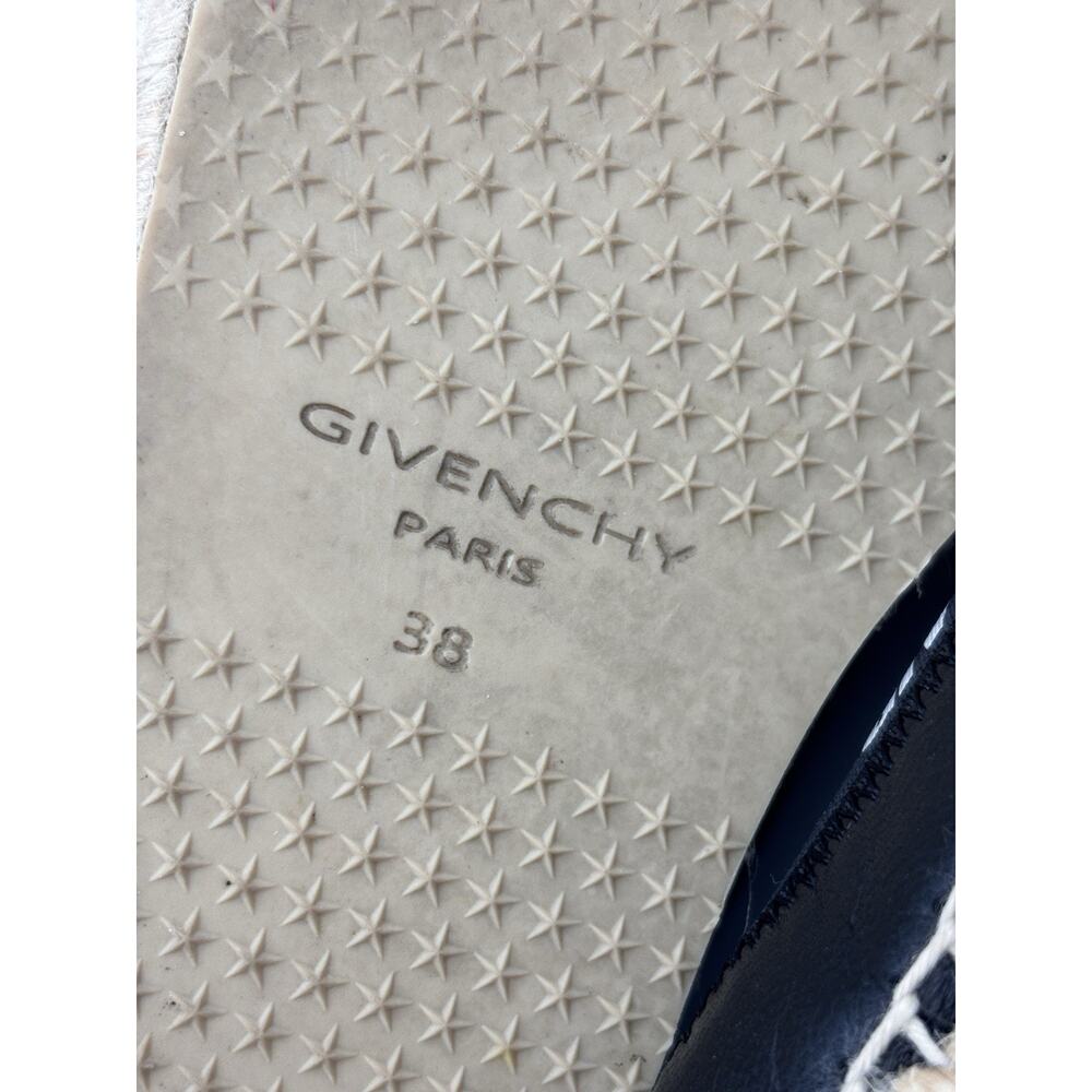 Authentic Givenchy Printed Espadrilles Black Leat… - image 8